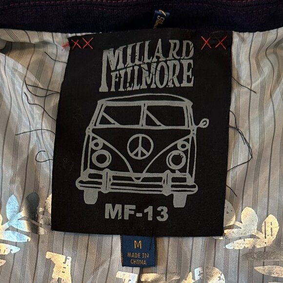 Millard Fillmore MF-13 Short Sleeve Navy Blue With Red Stitching Jacket W Sz M - Picture 12 of 13